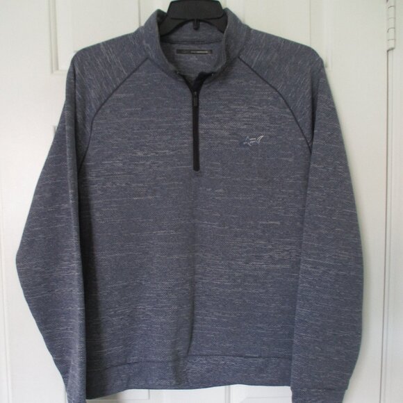 Greg Norman Mens L/S Gray Fleece-lined 1/4 Zip Golf Sweater NWOT - Size Large - Picture 1 of 2